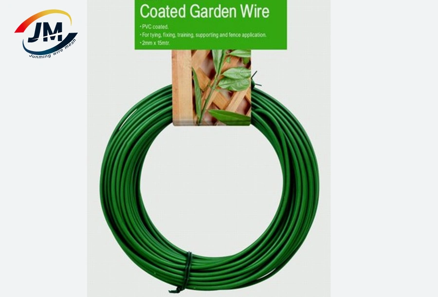 12 Gauge 2.0mm Plastic Coated Garden Wire 110 Feet Twist Tie Wire for Training Vines Roses and Climbing Plants